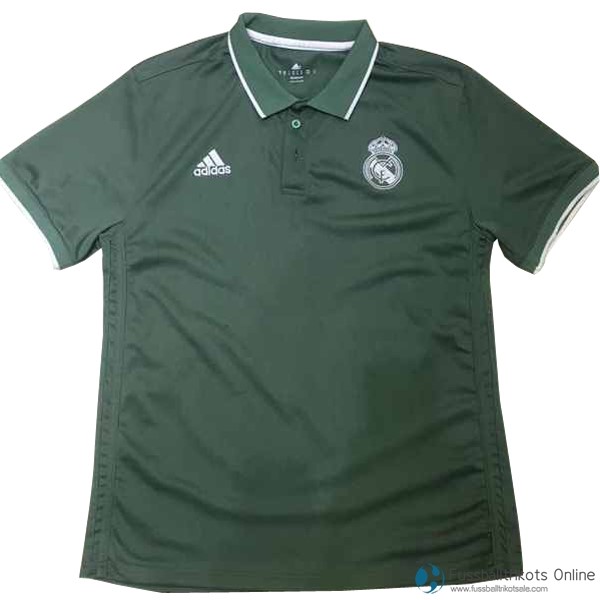 Real Madrid Polo 2017-18 Grün Fussballtrikots Günstig